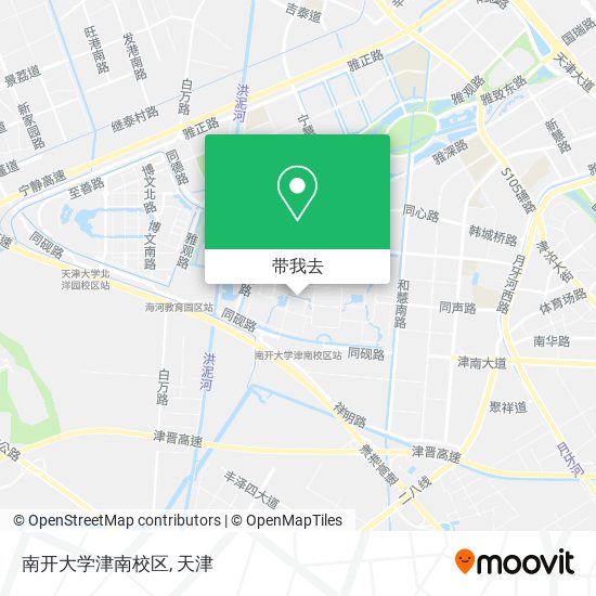 南开大学津南校区地图