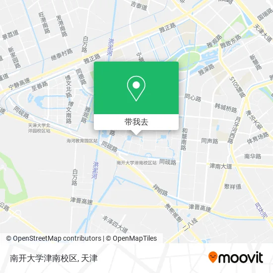 南开大学津南校区地图