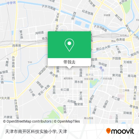 天津市南开区科技实验小学地图