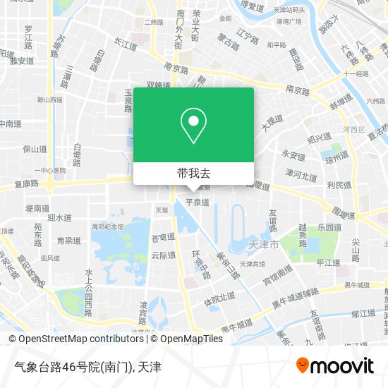 气象台路46号院(南门)地图