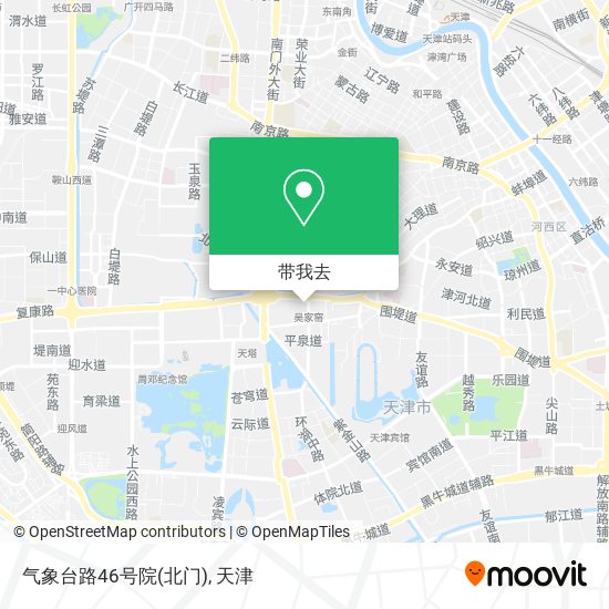 气象台路46号院(北门)地图