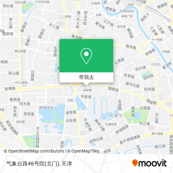 气象台路46号院(北门)地图