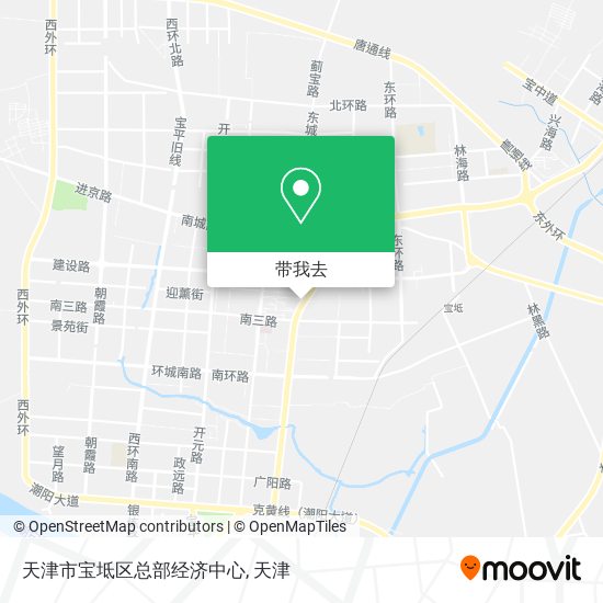 天津市宝坻区总部经济中心地图