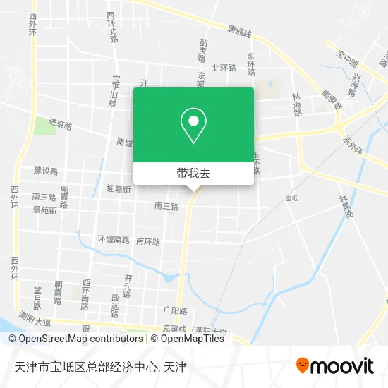 天津市宝坻区总部经济中心地图