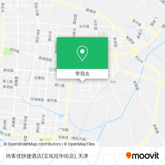 尚客优快捷酒店(宝坻珏华街店)地图