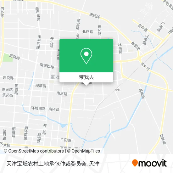 天津宝坻农村土地承包仲裁委员会地图