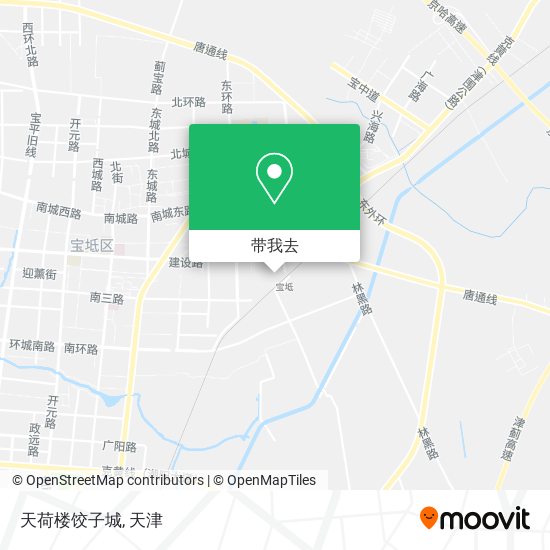 天荷楼饺子城地图
