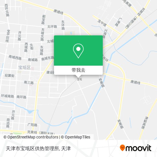 天津市宝坻区供热管理所地图