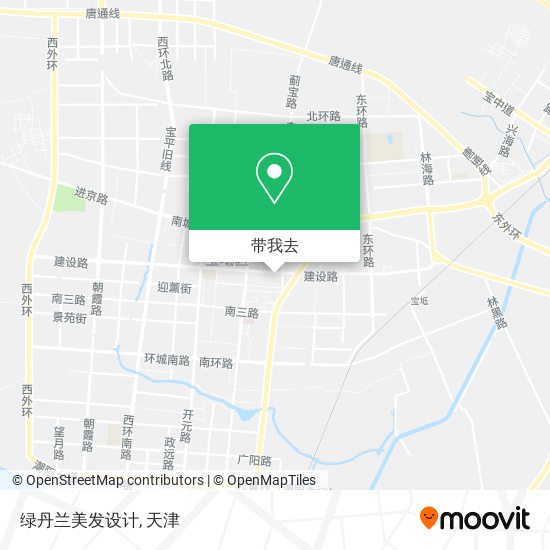 绿丹兰美发设计地图