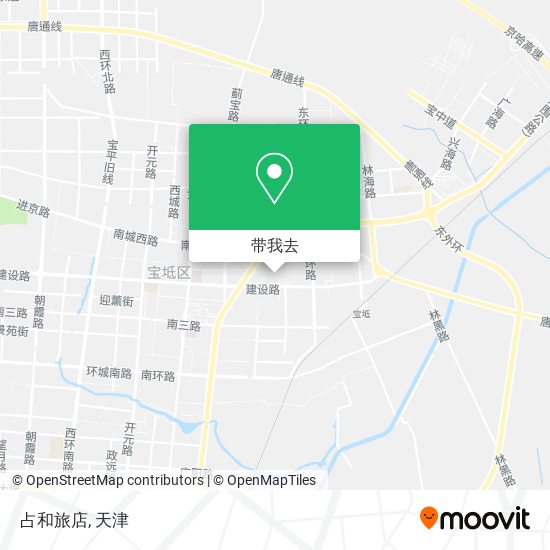 占和旅店地图