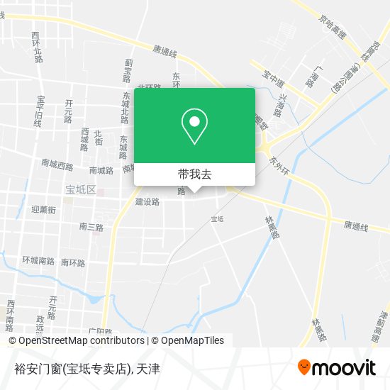 裕安门窗(宝坻专卖店)地图