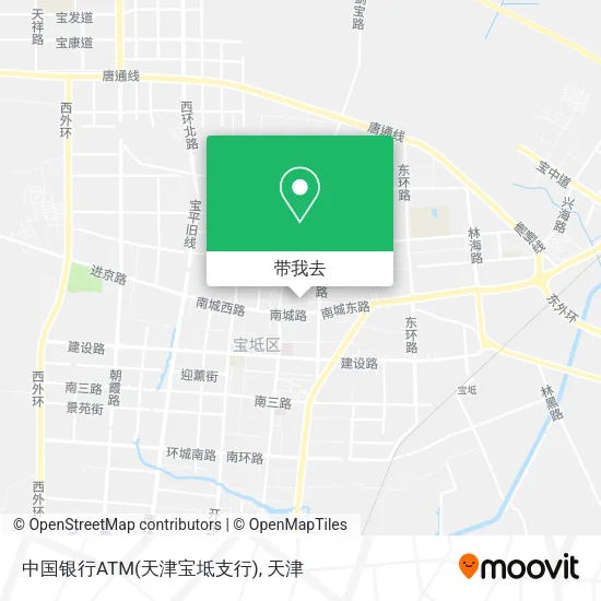 中国银行ATM(天津宝坻支行)地图