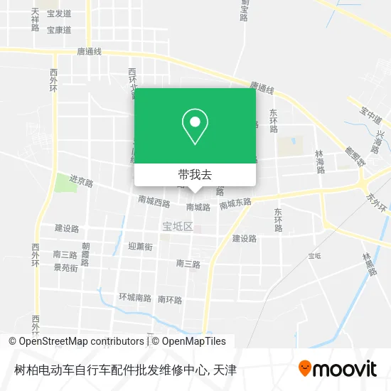 树柏电动车自行车配件批发维修中心地图