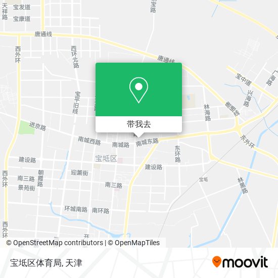 宝坻区体育局地图