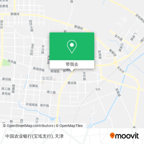 中国农业银行(宝坻支行)地图