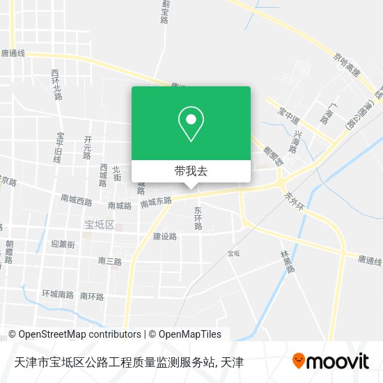 天津市宝坻区公路工程质量监测服务站地图