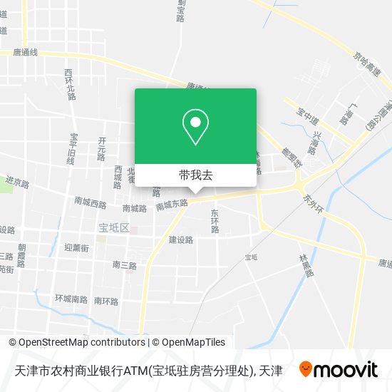 天津市农村商业银行ATM(宝坻驻房营分理处)地图