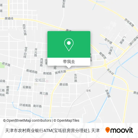 天津市农村商业银行ATM(宝坻驻房营分理处)地图
