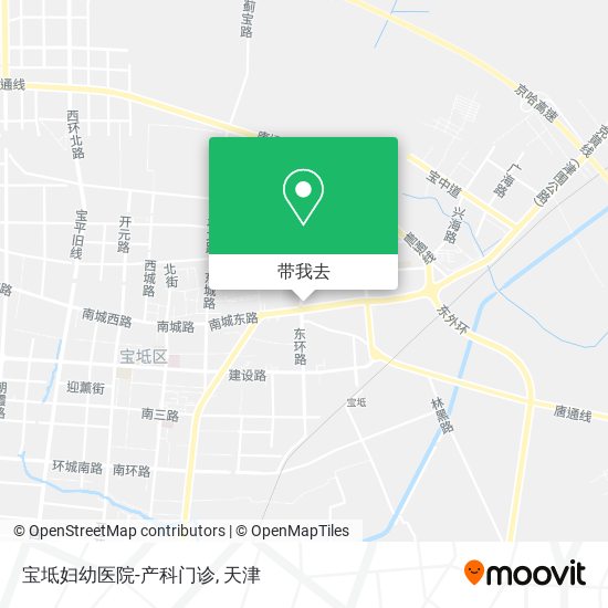 宝坻妇幼医院-产科门诊地图