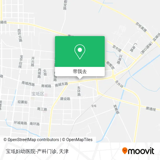 宝坻妇幼医院-产科门诊地图