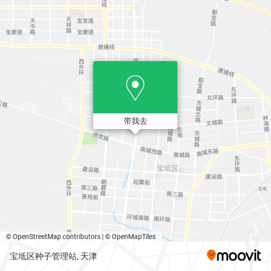 宝坻区种子管理站地图