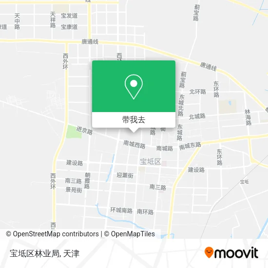 宝坻区林业局地图