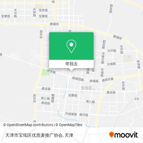 天津市宝坻区优质麦推广协会地图