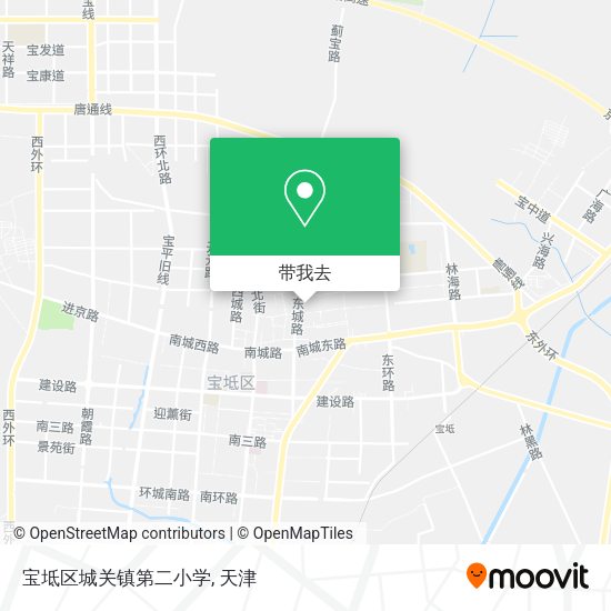 宝坻区城关镇第二小学地图