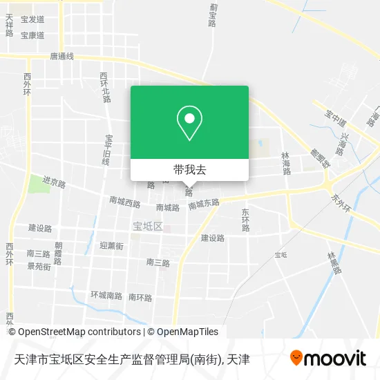 天津市宝坻区安全生产监督管理局(南街)地图