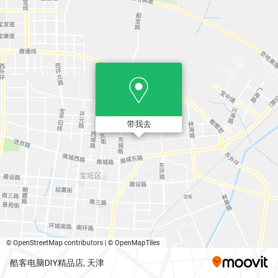 酷客电脑DIY精品店地图