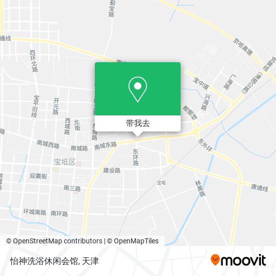 怡神洗浴休闲会馆地图