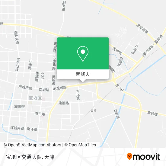 宝坻区交通大队地图