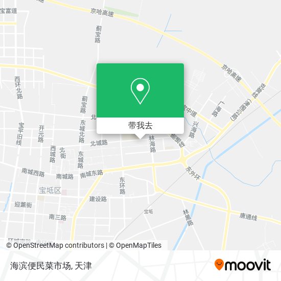 海滨便民菜市场地图