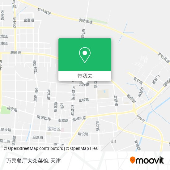 万民餐厅大众菜馆地图