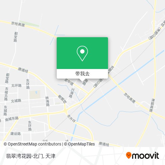 翡翠湾花园-北门地图