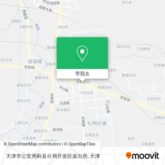 天津市公安局蓟县分局开发区派出所地图