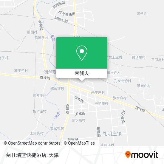 蓟县瑞蓝快捷酒店地图