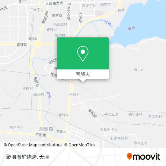 聚朋海鲜烧烤地图