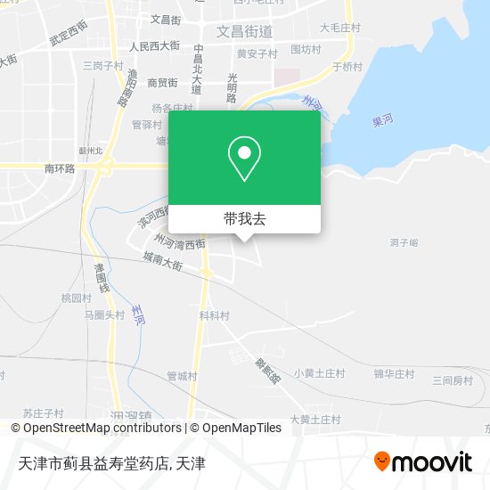 天津市蓟县益寿堂药店地图