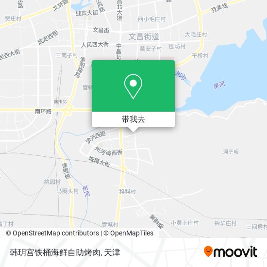 韩玥宫铁桶海鲜自助烤肉地图