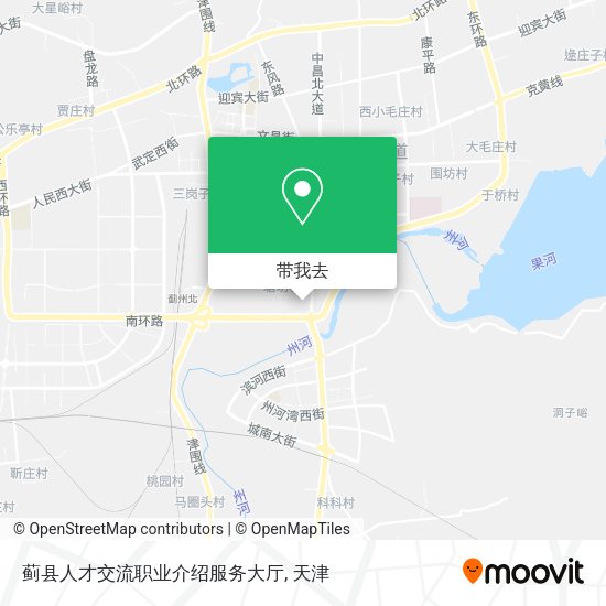 蓟县人才交流职业介绍服务大厅地图