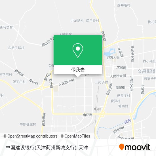 中国建设银行(天津蓟州新城支行)地图