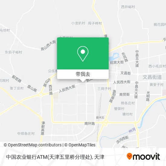 中国农业银行ATM(天津五里桥分理处)地图