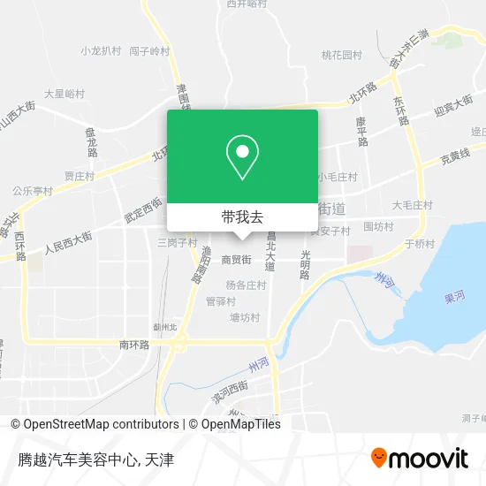 腾越汽车美容中心地图
