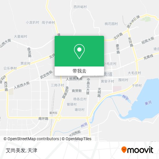 艾尚美发地图