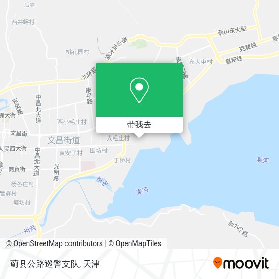 蓟县公路巡警支队地图