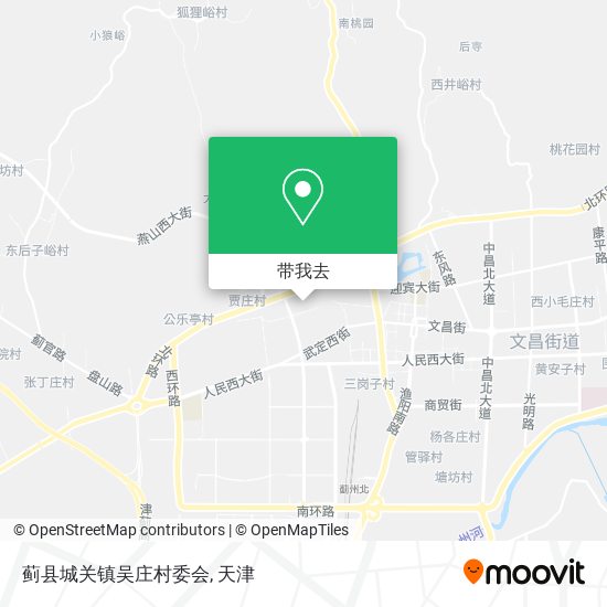 蓟县城关镇吴庄村委会地图