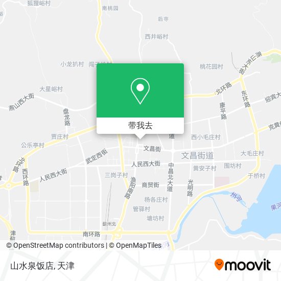 山水泉饭店地图