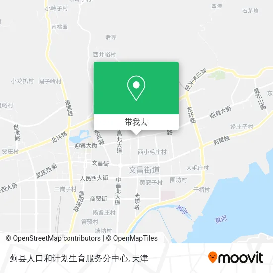 蓟县人口和计划生育服务分中心地图
