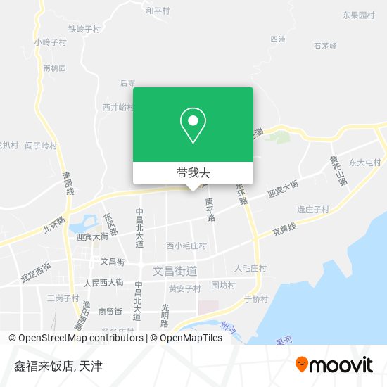 鑫福来饭店地图